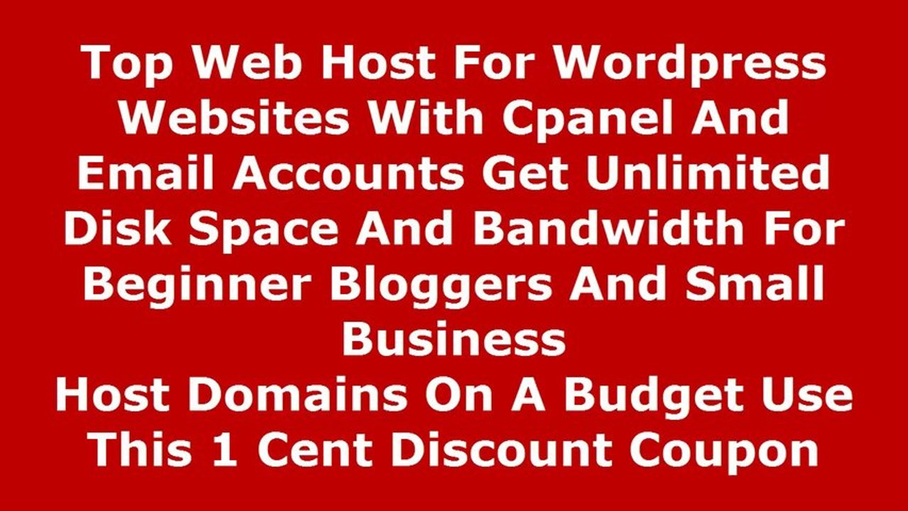 Best Cheap Web Hosting 2014 -  Top Web Host For Wordpress Websites With Cpanel And Email Accounts Get Unlimited Disk Space And Bandwidth For Beginner Bloggers And Small Business  Host Domains On A Budget Use This Discount Coupon Review