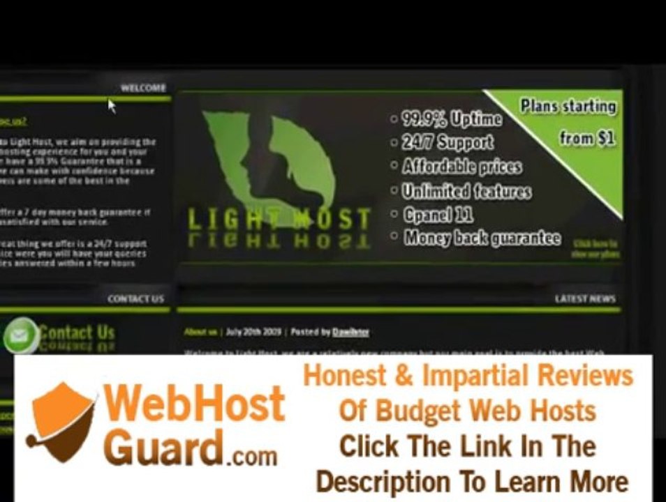Lighthost.info - Affordable Web Hosting [Prices starting at $1] [99.9% Uptime]