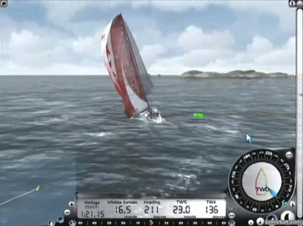 Virtual Skipper 4 - Le skipper se trompe de voile