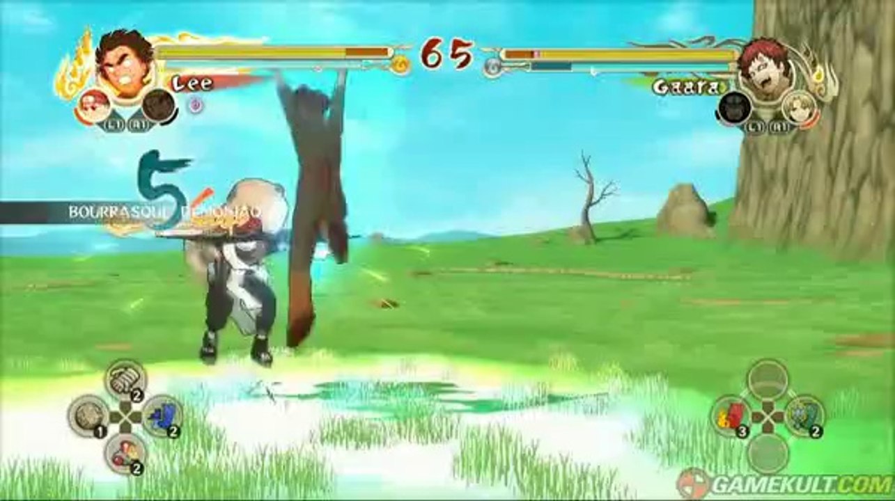Naruto Ultimate Ninja Storm - Gaara contre Rock Lee