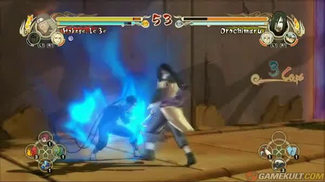 Naruto Ultimate Ninja Storm - Le Hokage corrige Orochimaru