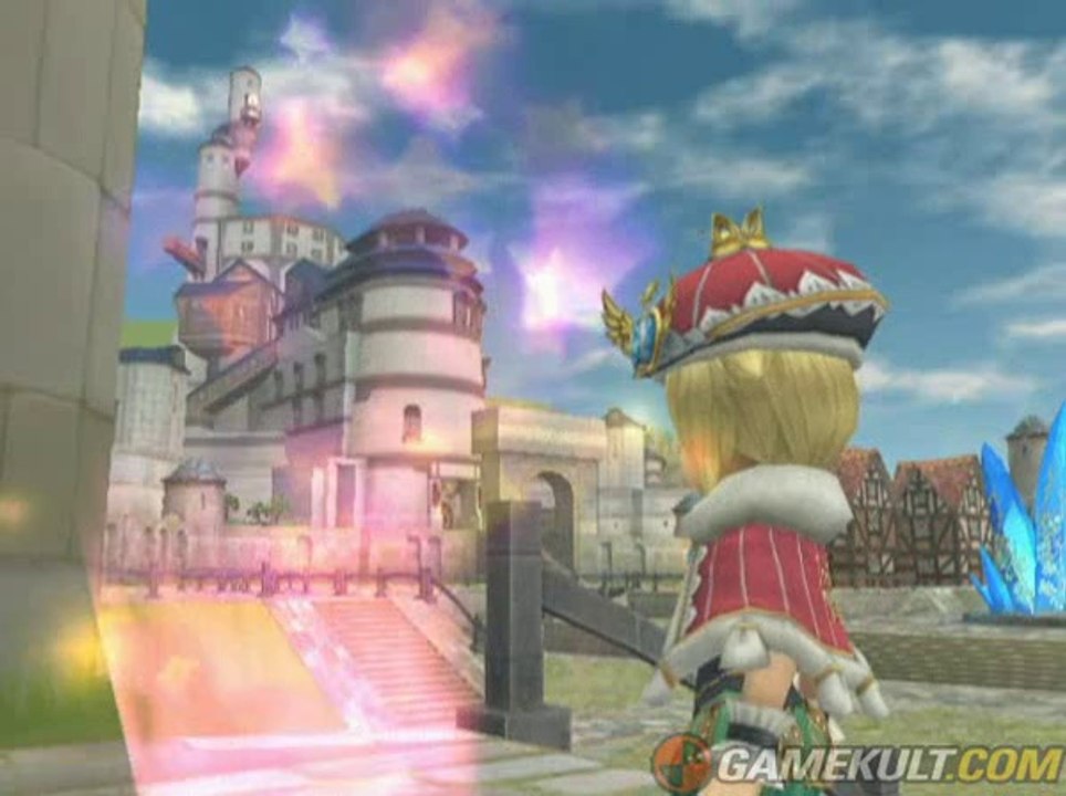 Final Fantasy Crystal Chronicles : My Life as a King - Le trio de mogs arrive en ville