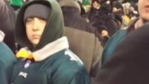 Eagles Fan Spits on Saints fan after win