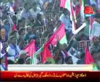 Karachi MQM leader Haider Abbas Rizvi addressing