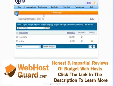 Dns Control (IP.GR Domain Web Hosting)