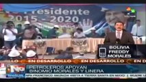 Sindicatos petroleros dan espaldarazo a Evo Morales para reelección