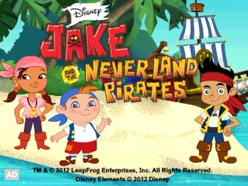 LeapFrog Jake and The Never Land Pirates Learning Game (Works with LeapPad Tablets, LeapsterGS, and Leapster Explorer)- Toys & Games