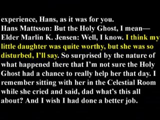 LDS General Authority Admits The Temple Endowment Can Be Disturbing