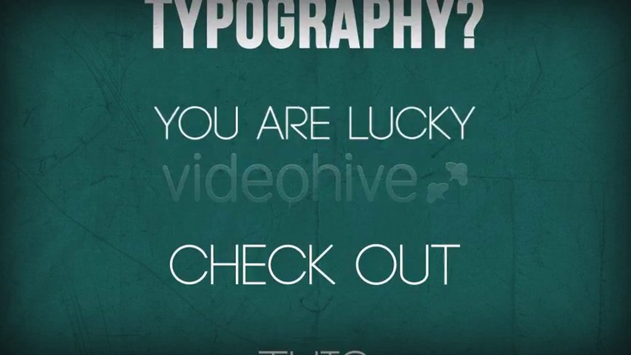 Stylish Typography - After Effects Template