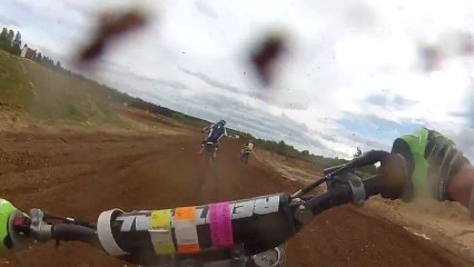 Finningley Motorcross Action   Dirt Bike Crash