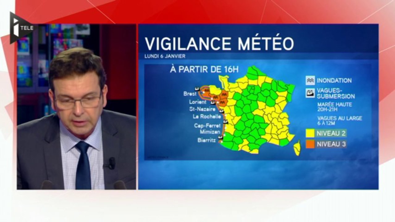 Alerte aux vagues sur le littoral atlantique