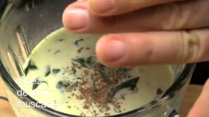 Crème de verdures et œuf poché