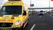 Un hombre muere atropellado en la A-2 en Madrid-. Firma: JFB/JVTV .-