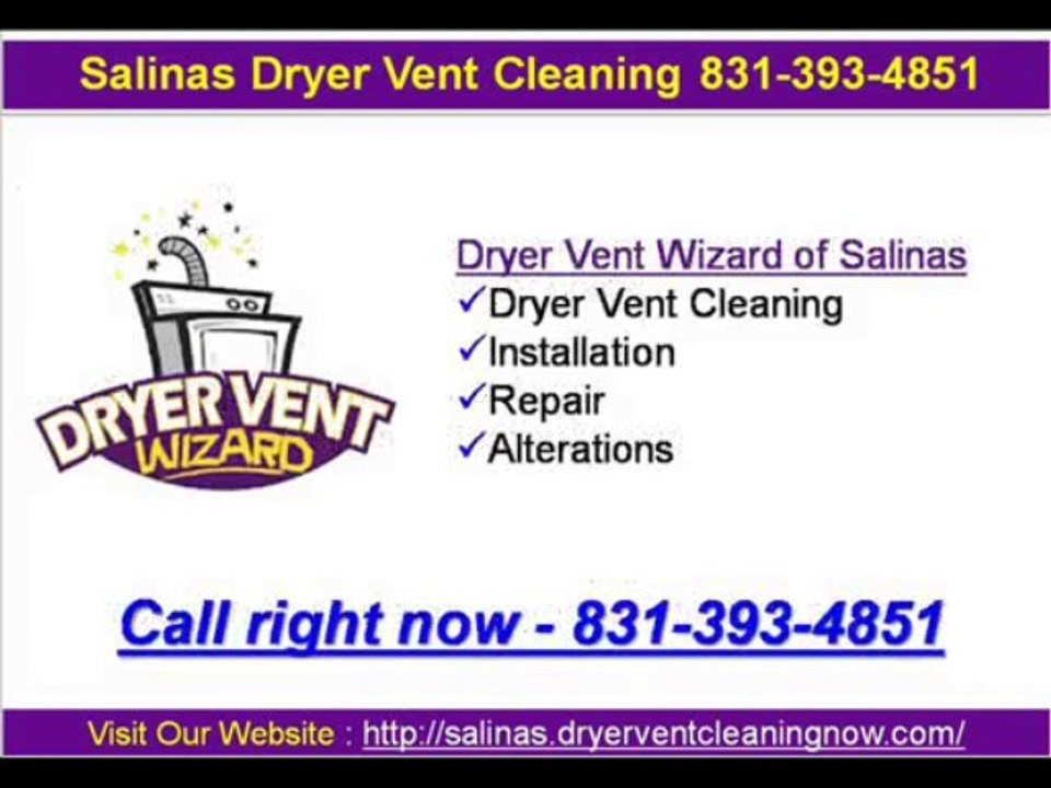 Salinas Dryer Vent Cleaning 831-393-4851