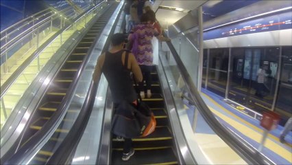 Dubai WorldClass Metro Train Metro Station - HD - 2014
