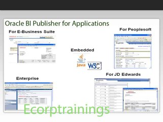 Oracle BI Publisher Part2 online training video free demo | Oracle BI Publisher training @Ecorptrainings