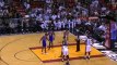 LeBron's shoes leave skid marks on Heat court after slipping vs. Warriors