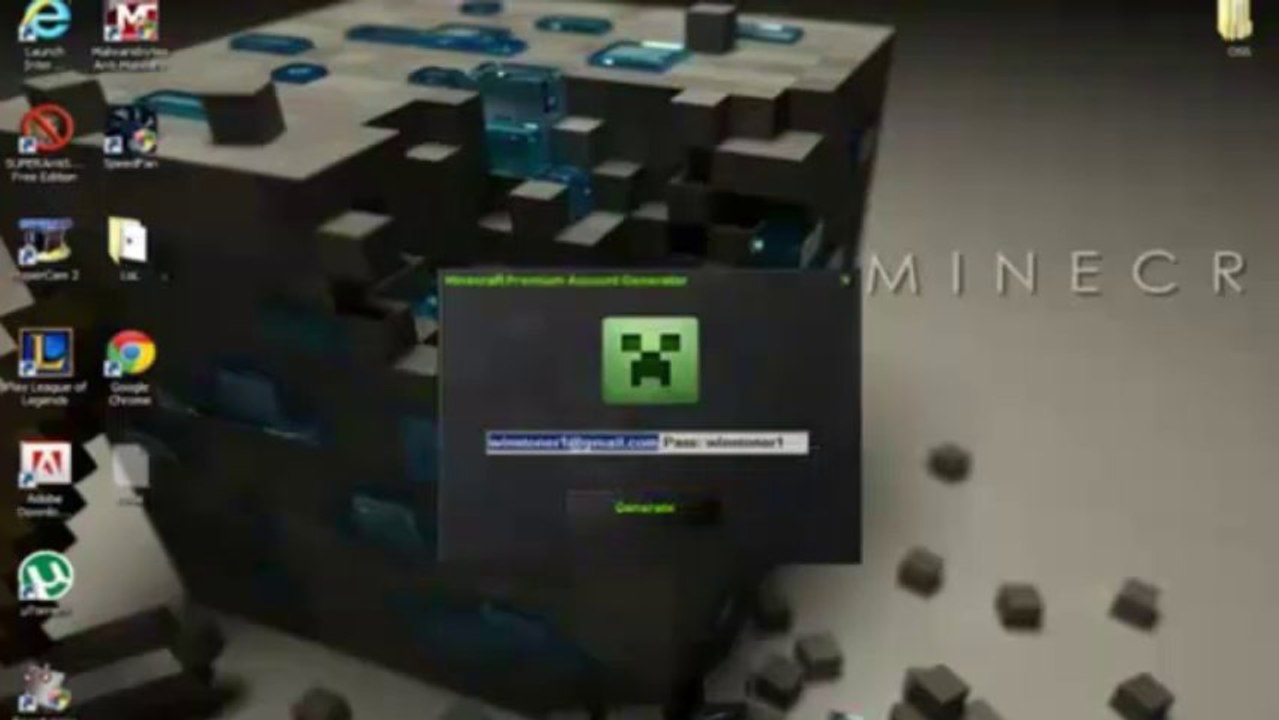 Hack MineCraft Premium Account Creator