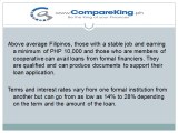 Formal vs Informal financing I CompareKing.ph