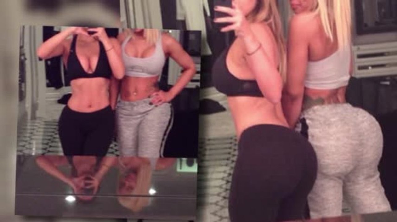 Kim kardashian zeigt ihren trainierten hintern beim workout