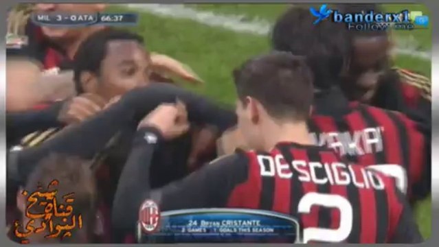 اهداف مباراة ميلان و اتلانتا 3-0 الدوري الايطالي 6/1/2014