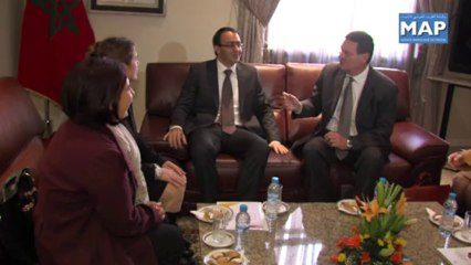 Karim Ghellab s'entretient avec des membres du groupe interparlementaire maroco-belge