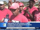 Trabajadores petroleros paralizan obra habitacional en Aragua por irregularidades en pagos