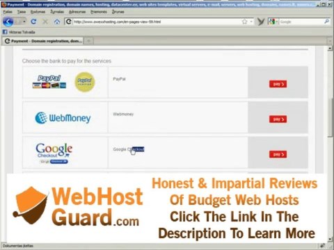 Hosting and Domain Name Registration, Payment by PayPal system - owexxhosting.com (help video)