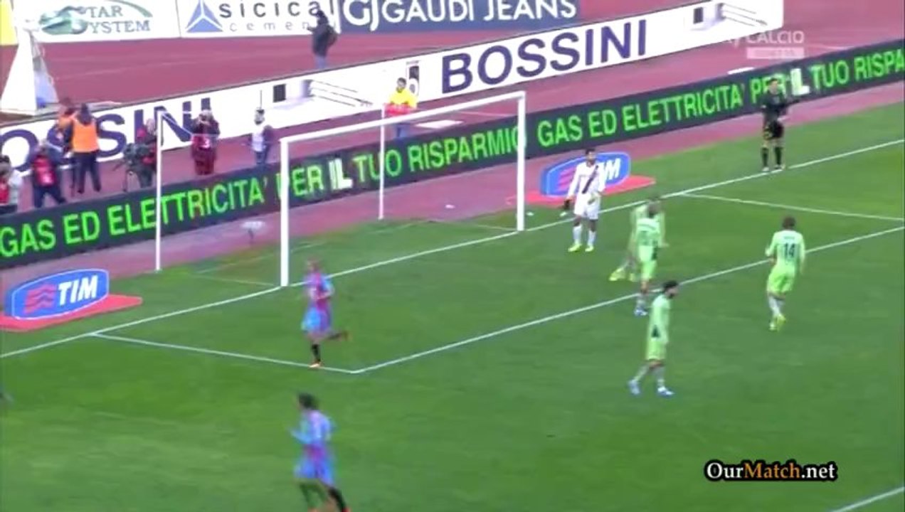Catania 2-0 Bologna (All Goals) 06.01.2014
