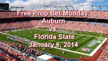 Football Free Prop Pick, Auburn Tigers vs. Florida State Seminoles, January 6, 2014