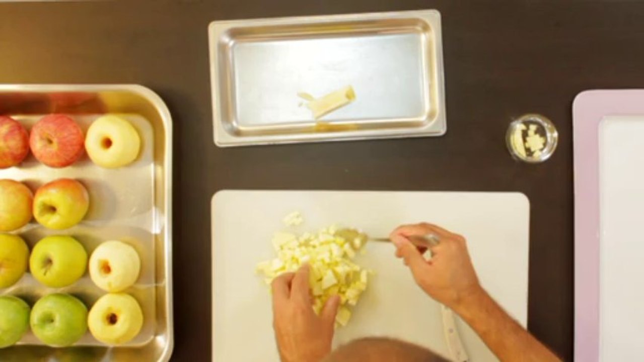 Tailler une pomme en dés