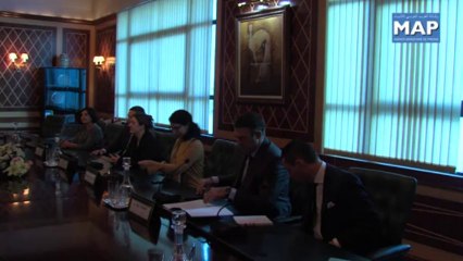 Biadillah s'entretient avec des membres du groupe interparlementaire maroco-belge