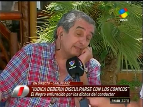 Pronto.com.ar El Negro Alvarez enojado con Iúdica