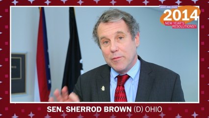 What is Sen. Sherrod Brown&apos;s New Year&apos;s resolution?