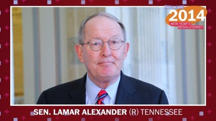 What are Sen. Lamar Alexander&apos;s New Year&apos;s resolutions?