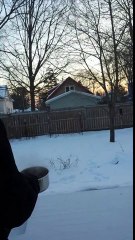 Water Turns to Snow Mid-Air