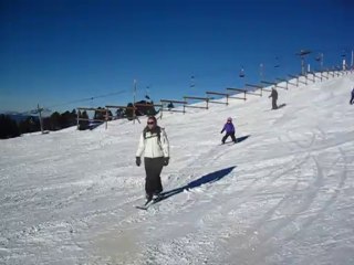 1ère sortie de Lou-Anne à Chamrousse le 23 decembre 2013