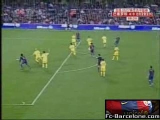 barcelone-villareal-but ronaldinho