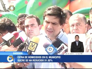 Ocariz: Hemos reducido el índice de homicidio en más de 30 % de 2008 a 2013
