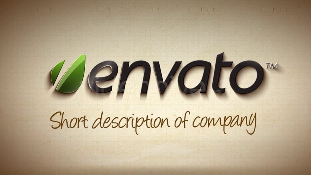 Logo with the cartoon - After Effects Template