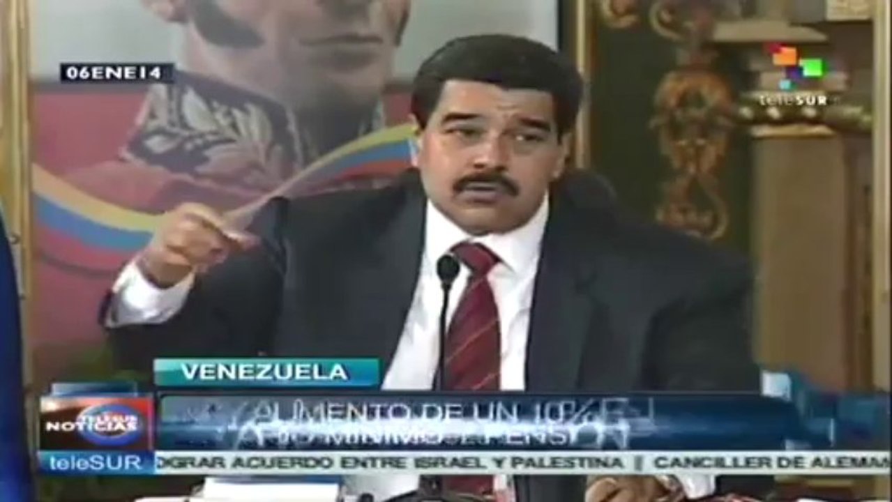 Pdte. Maduro anuncia aumento de un 10% al salario mínimo urbano