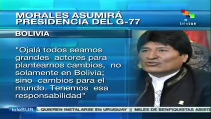 Bolivia asumirá presidencia del G77 + China en sede de la ONU