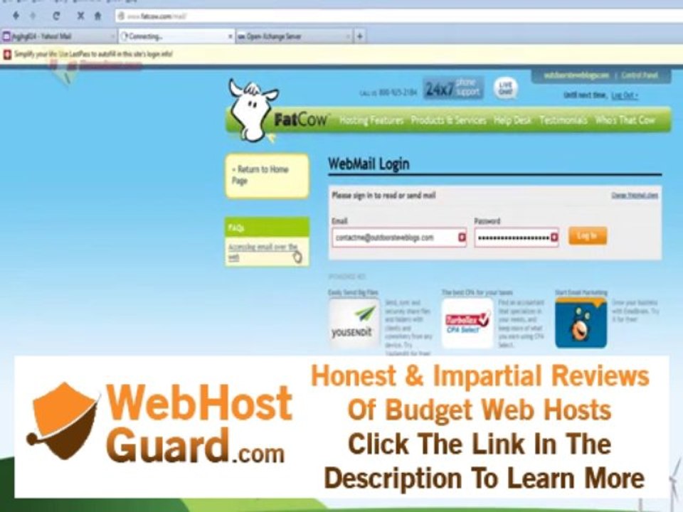 iPage Hosting -Setting up Email Addresses