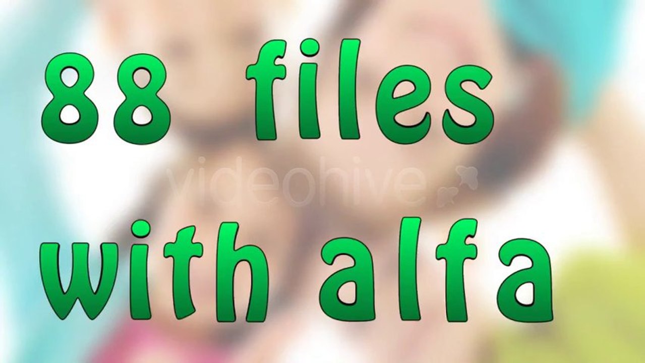 ABC For Kids! - After Effects Template