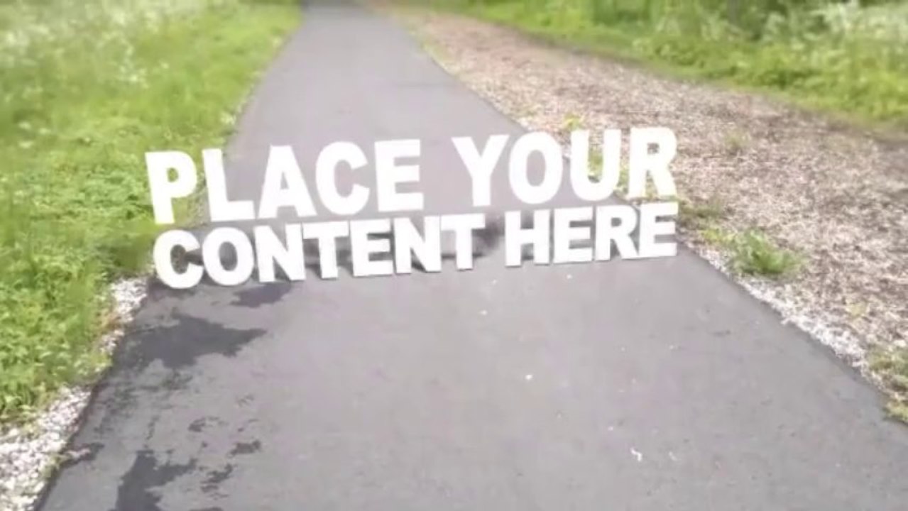 Road in Nature - Tracked Scene 1 - After Effects Template