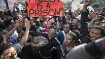 African migrants protest Israel detention law
