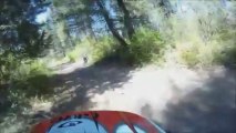 Go Pro Mountain Bike Crash Into Bushes