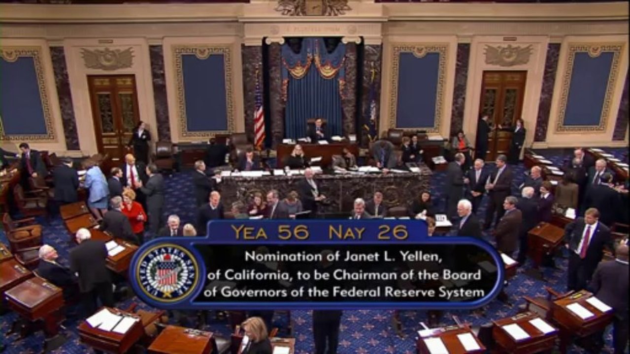 Senate confirms Janet Yellen as chair of US Federal Reserve