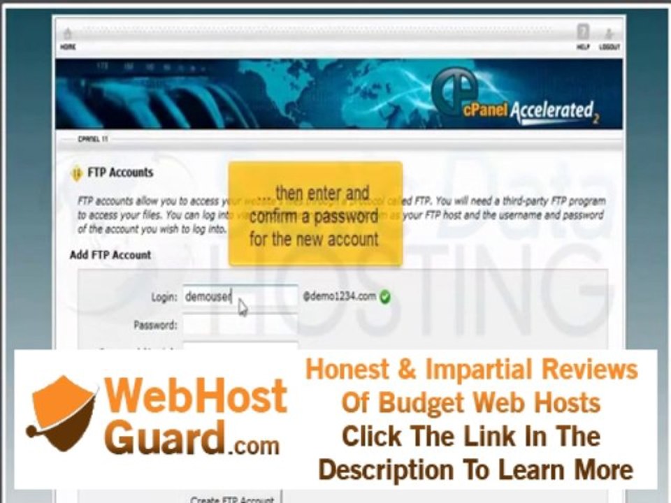 How to create additional FTP accounts in cPanel - Static Data Hosting