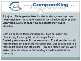 9 ting som avgjør hva du betaler i forsikringspremie
